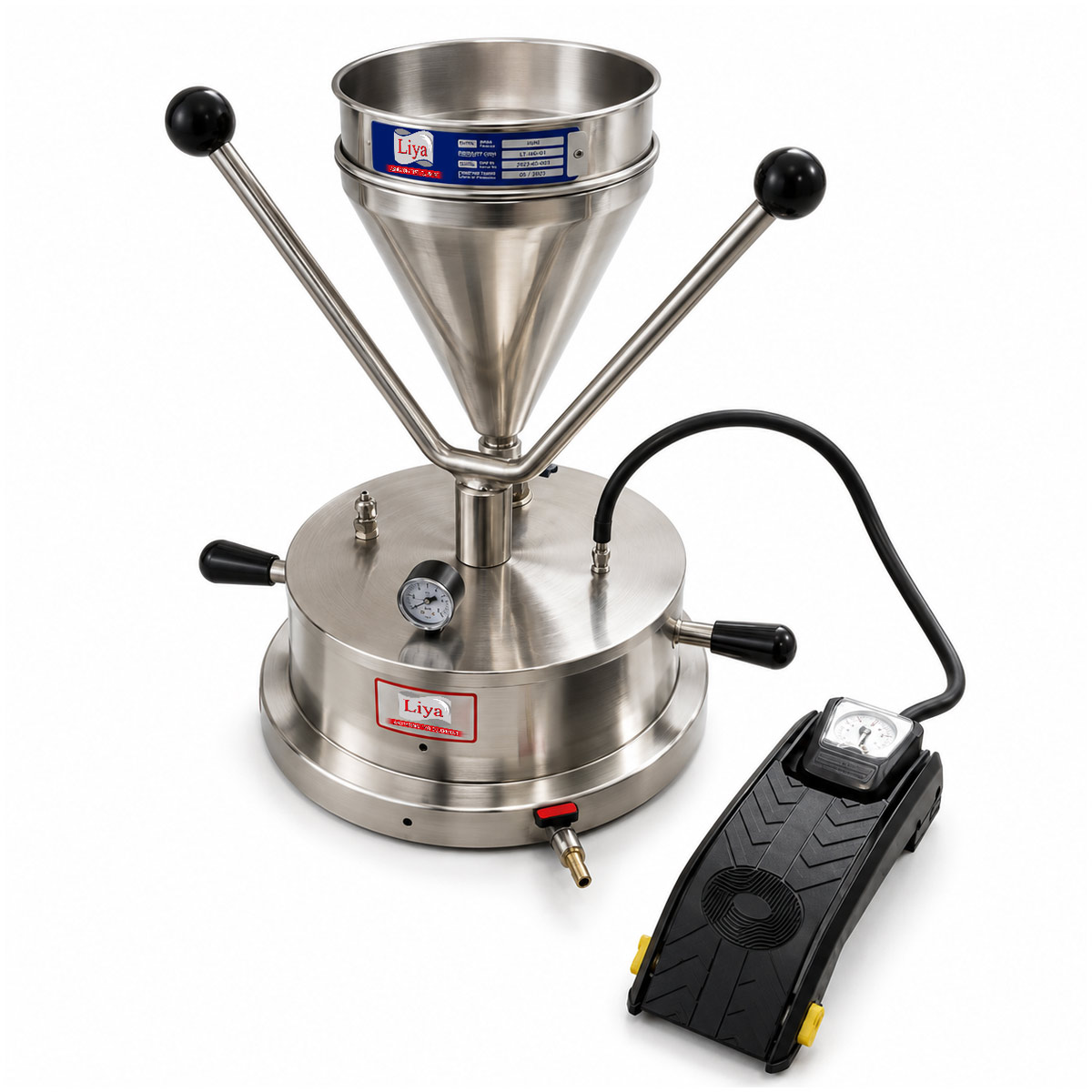 Liya Test 4 lt Basınçlı Filtre ile asfalt numunelerinde güvenilir bitüm içeriği tespiti yapın. BS 598-102 ve EN 12697-1 uyumlu cihazı incelemek için tıklayın!