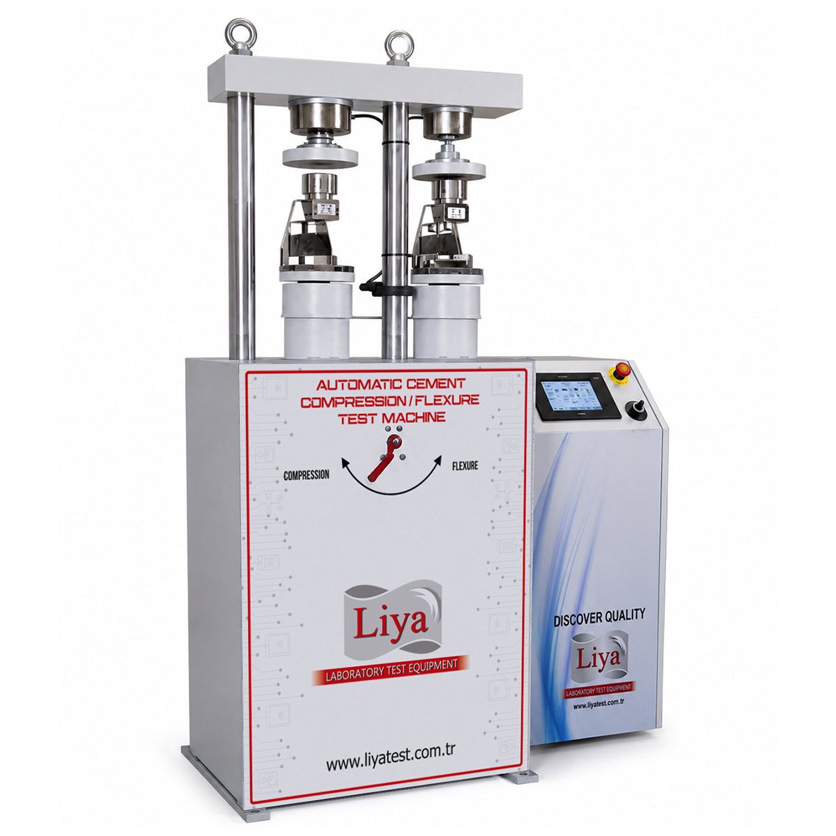 Otomatik Çimento Basma Eğilme Test Cihazı 250 kN ve 15 kN