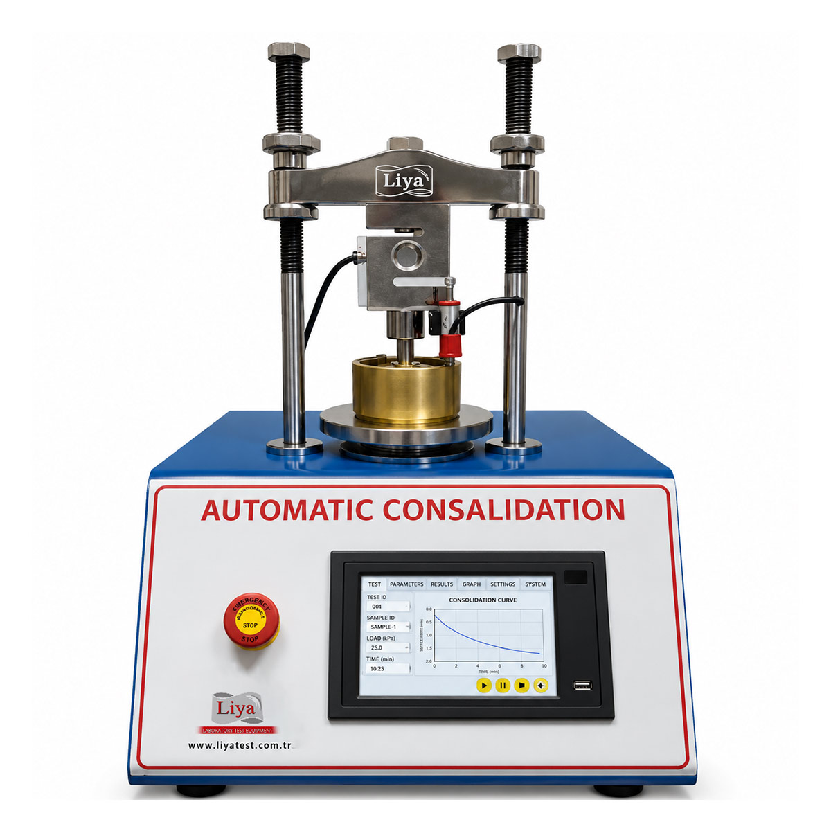 LT_KONSOLIDASYON Tam Otomatik Servo Motorlu Konsolidasyon Test Cihazı