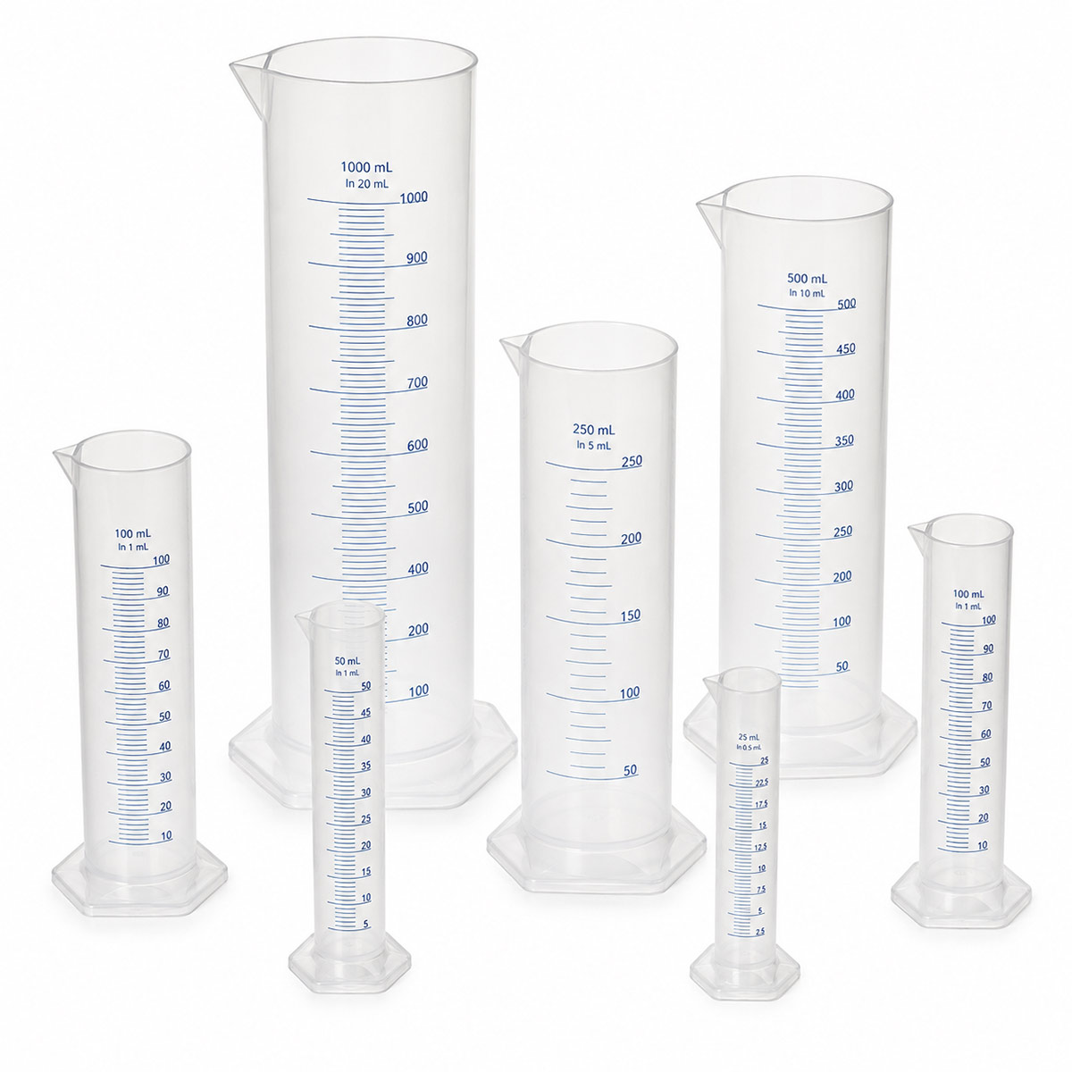 LİYA Plastik Mezür Modelleri 10 ml ile 2000 ml
